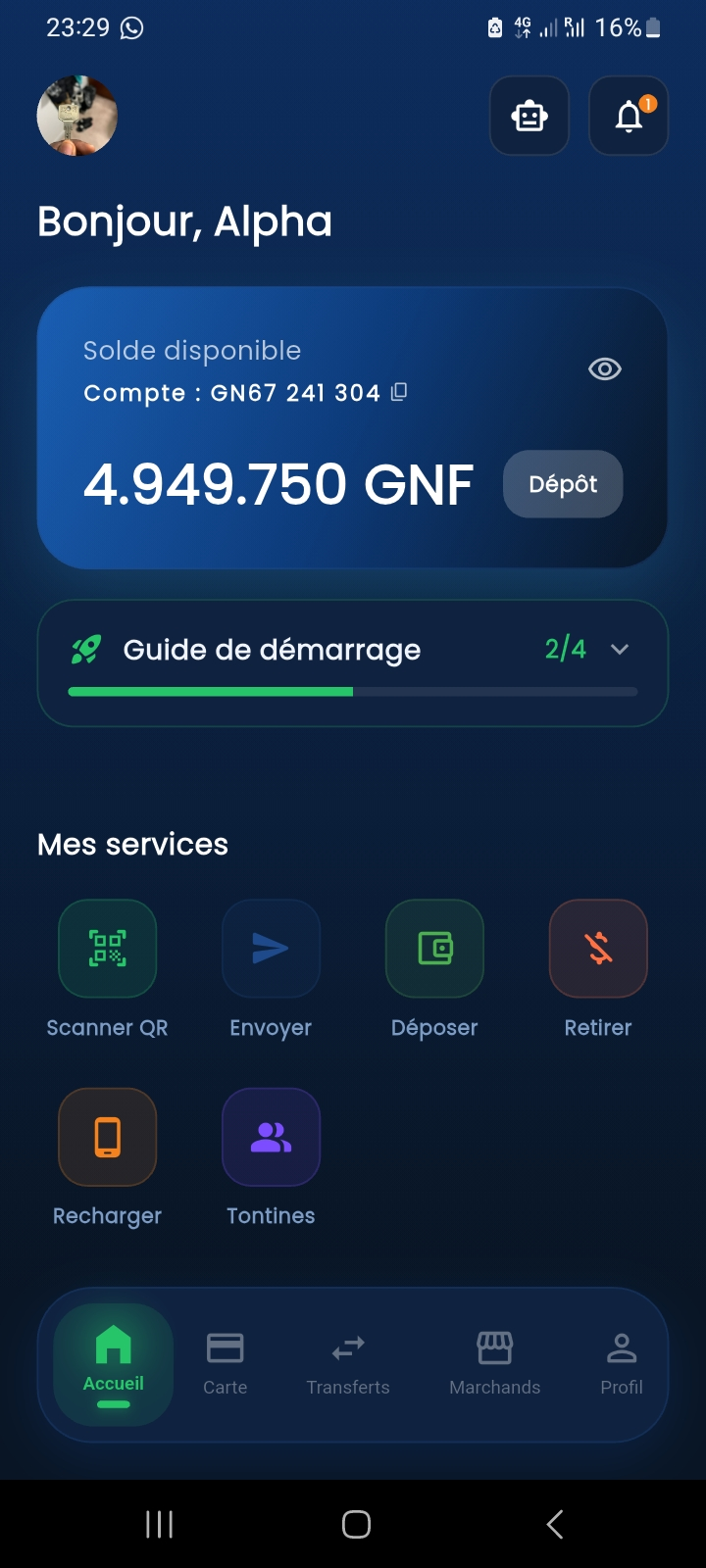 Accueil MainPay